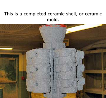 This is a completed ceramic shell, or ceramic mold