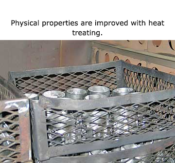 Physical properties are improved with heat treating